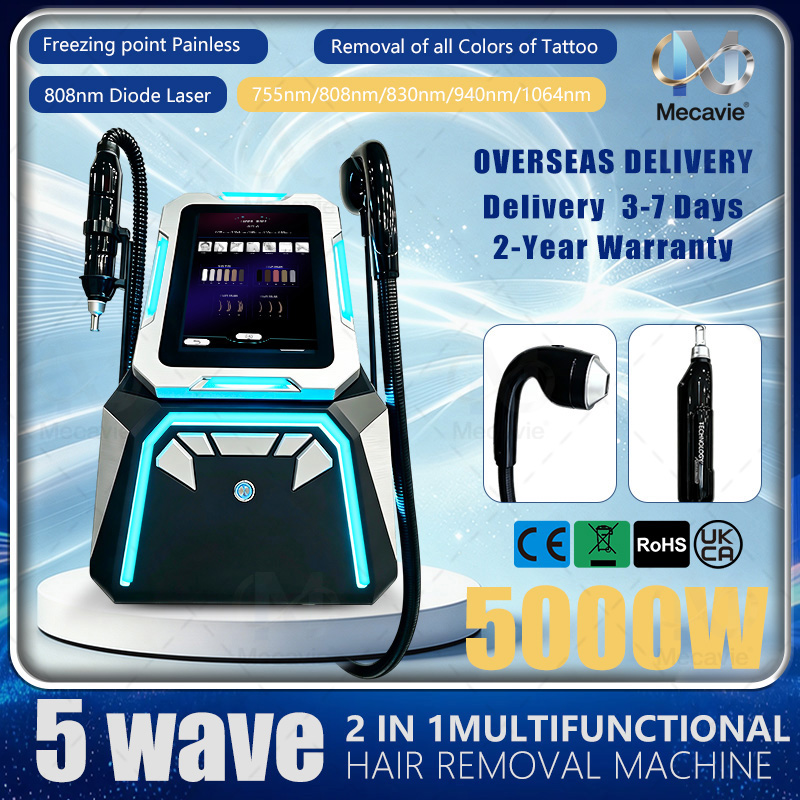 Alexandrite Laser Hair Removal Machine - Professional 6000w Soprano Diode Laser Hair
