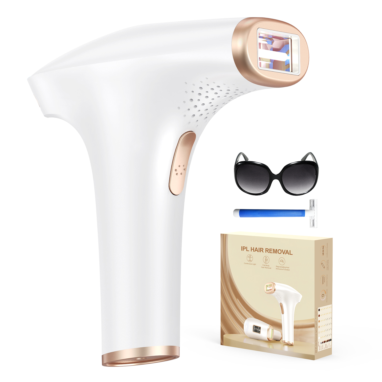 Ipl Hair Removal Handset Permanent - IPL Hair Removal Device 999900 Flashes