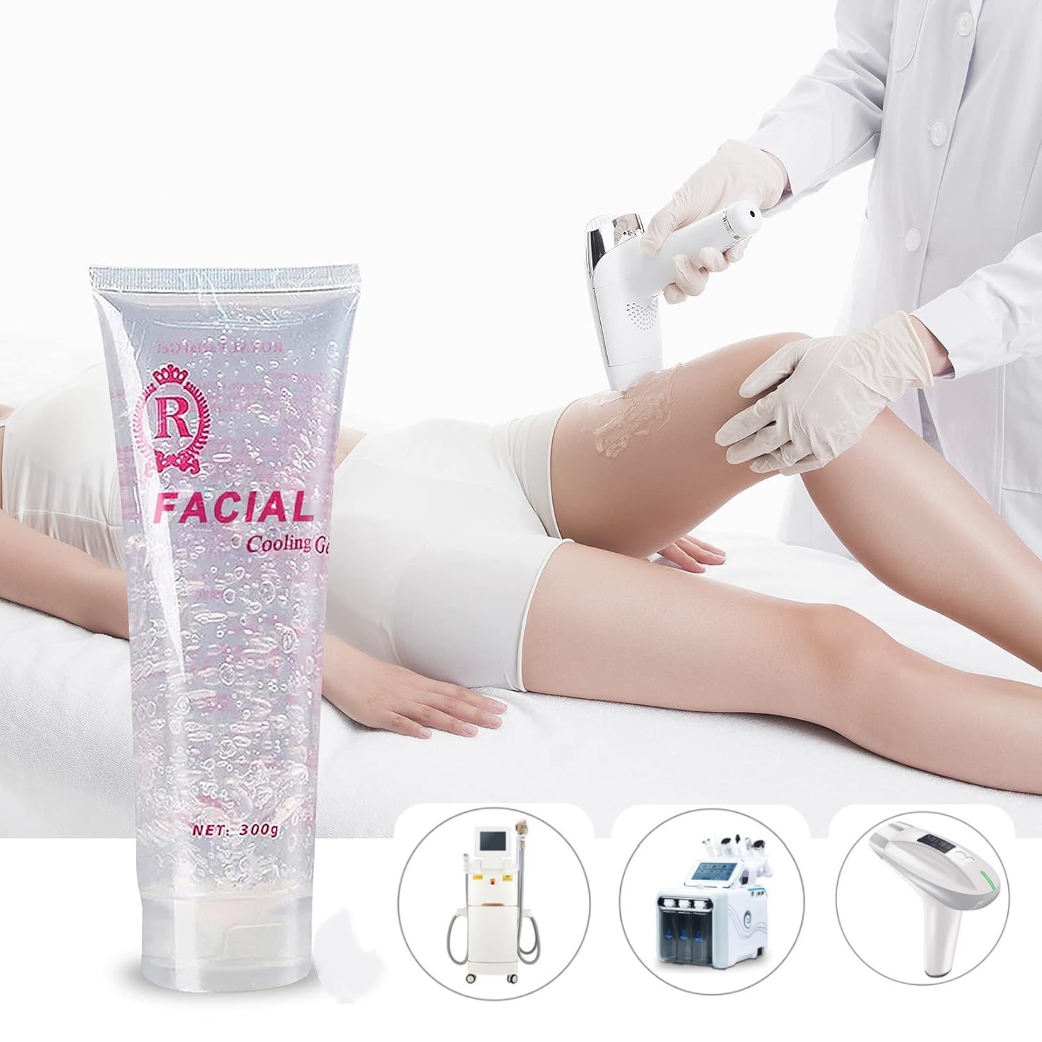 Cooling Gel For Laser Hair Removal - 300ML Face Conductive Slimming Cooling Hydrating