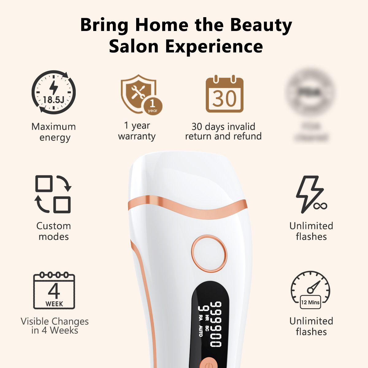IPL Epilator 999000 Flashes La - огляд і ціна Ipl Hair Removal Handset Permanent