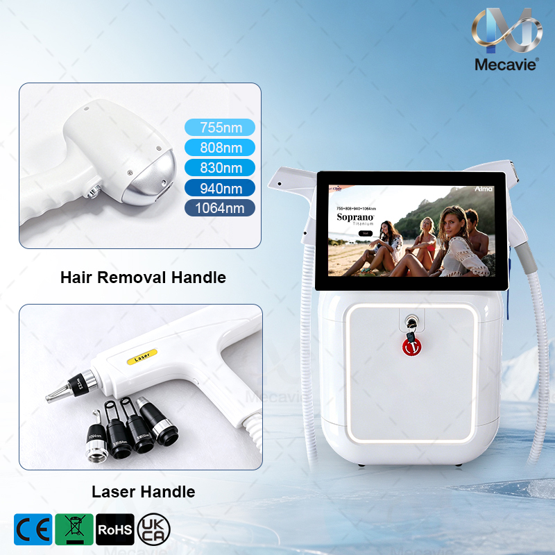 2 IN 1 5000W Diode 755 808 830 - огляд і ціна Alexandrite Laser Hair Removal Machine