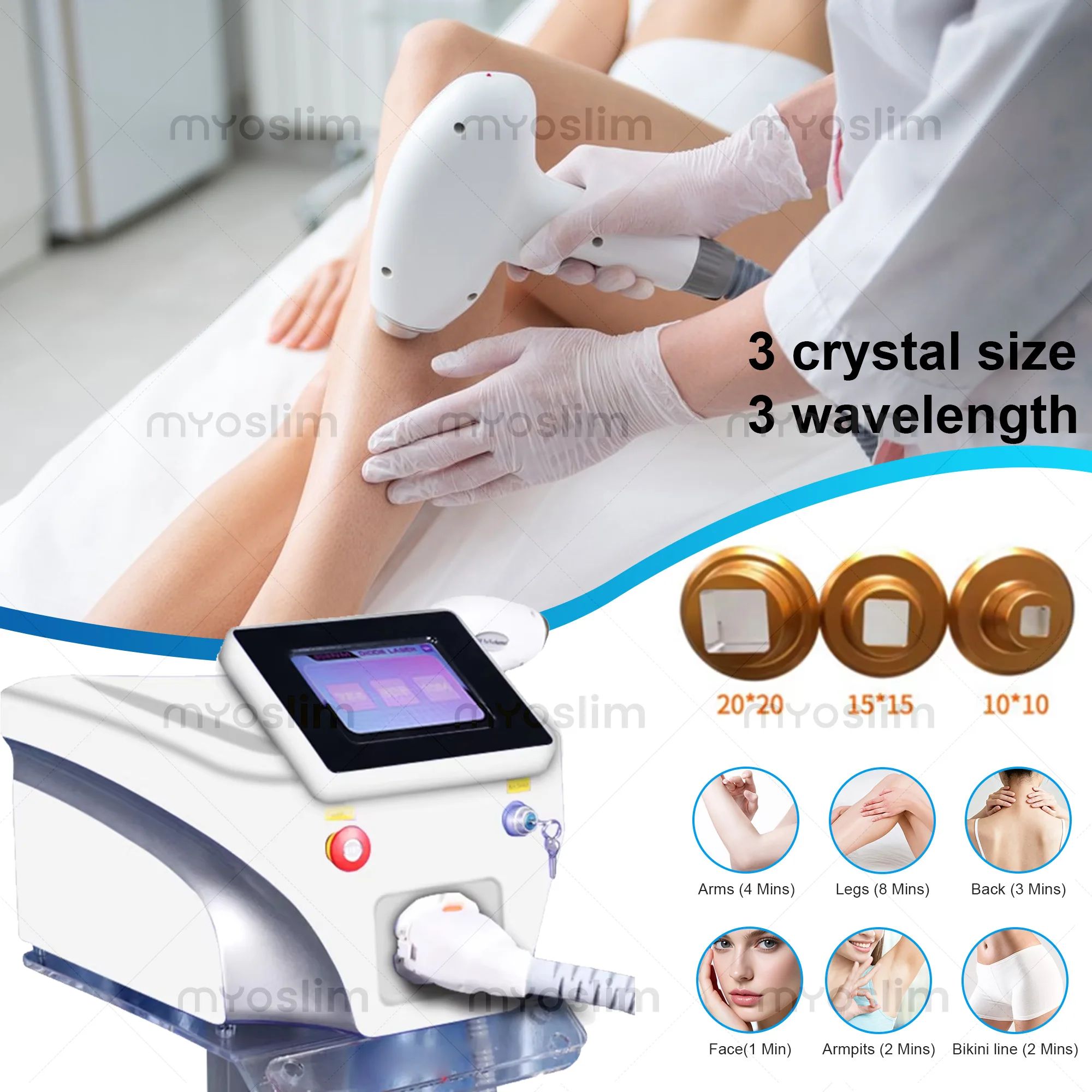 2026 Professional 4 Waves Port - огляд і ціна Ice Titanium Diode Laser Machine
