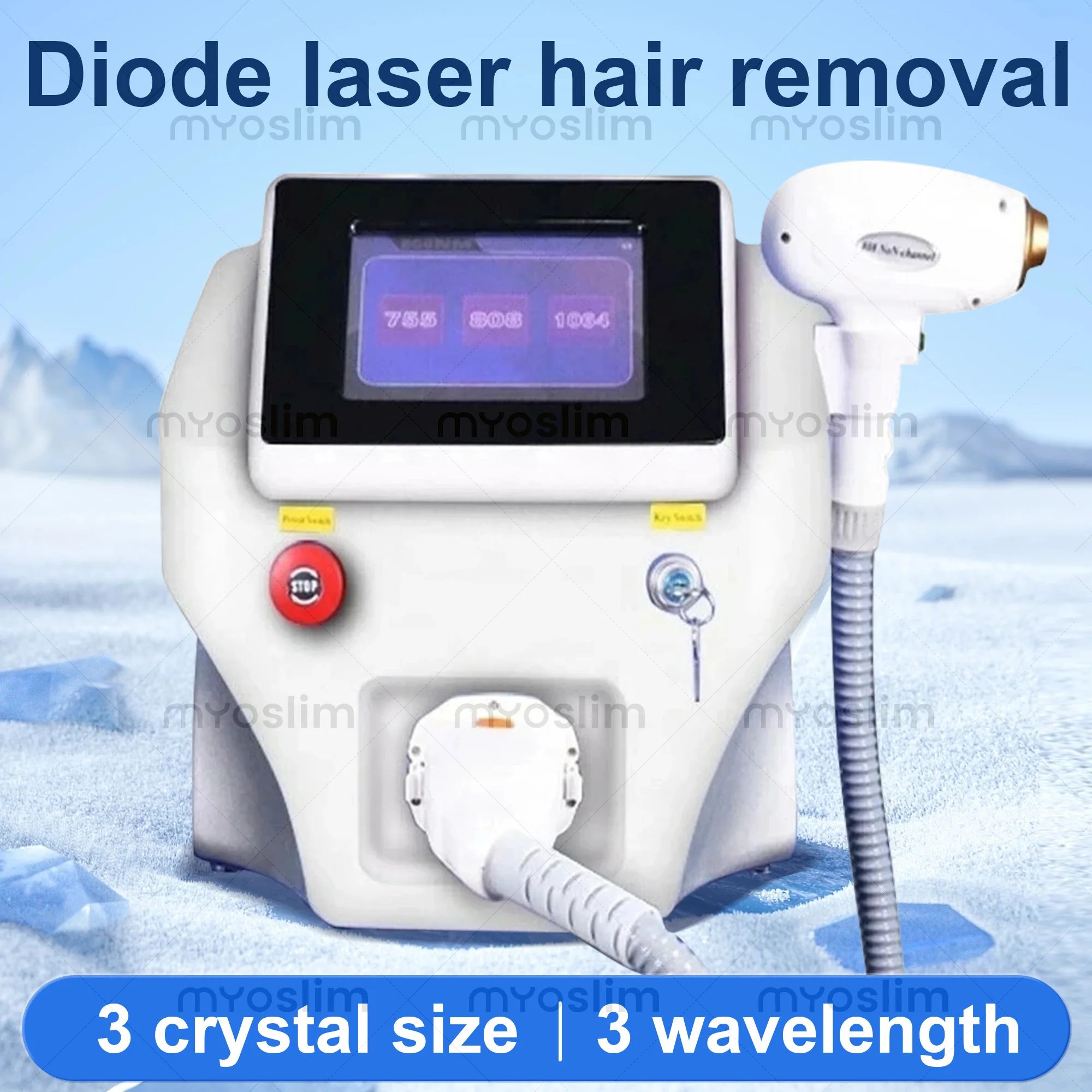 2026 Professional 4 Waves Port - огляд і ціна Ice Titanium Diode Laser Machine